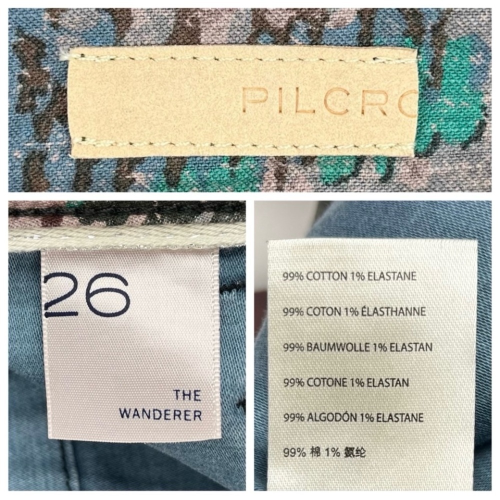 PILCRO The Wanderer Utility Pants Artsy Floral Cottagecore Elfcore Fairycore - Picture 10 of 12